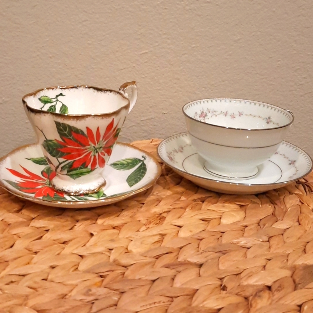 Pair of Vintage Teacup and Saucer